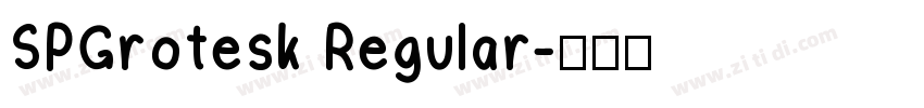 SPGrotesk Regular字体转换
